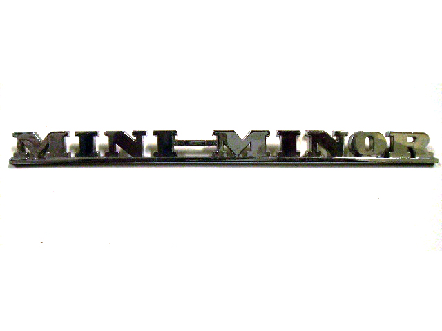 バッジ （リア） Mini Minor 純正 未使用 英国車・MINIのレアパーツ エンブレム類（Emblem)