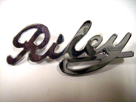 バッジ Riley リプロ 新品 英国車・MINIのレアパーツ エンブレム類（Emblem)
