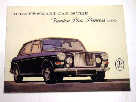 Vanden Plas Princess 1100 オリジナル　当時物 オートモビリア　印刷物 カタログ