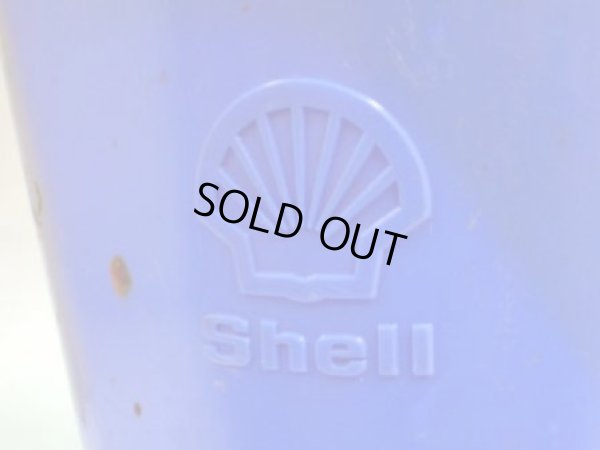 画像2: オイルジャー　Shell 　プラスティック　青　１リッター