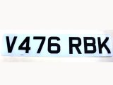 英国　ナンバープレート  V476RBK