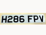 英国　ナンバープレート  H286FPV