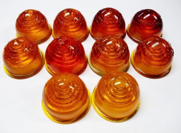 画像2: レンズ　ガラス　アンバー （１ヶ）Ｌｕｃａｓ ルーカス　未使用 (2)