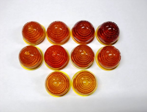 画像3: レンズ　ガラス　アンバー （１ヶ）Ｌｕｃａｓ ルーカス　未使用 (3)