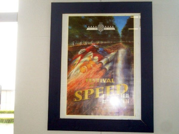 画像2: ポスター　自動車　1　額入り (2)