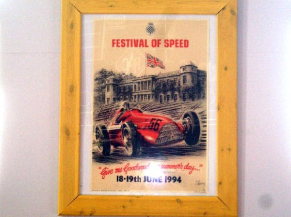 画像2: ポスター　自動車　3　額入り (2)