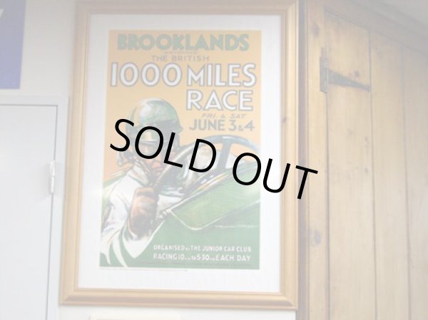 画像2: ポスター　　額入り　“Brookland 1000mile race” (2)