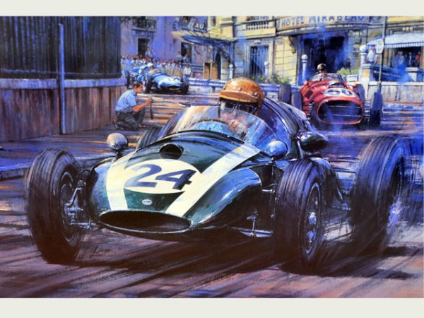 画像2: 額入り　John Cooper(ジョン・クーパー）Jack Brabum(ジャック・ブラバム）サイン入り (2)