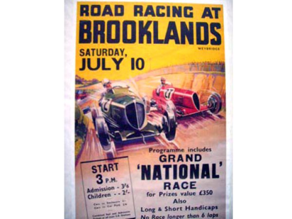 画像2: ポスター　額付き　BROOKLANDS RACE (2)
