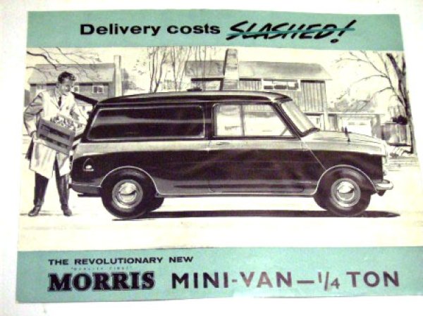 画像1: Morris Mini Vanオリジナル　当時もの (1)