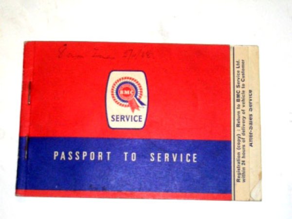 画像1: 小冊子　BMC　Passport to service　1968Nov (1)