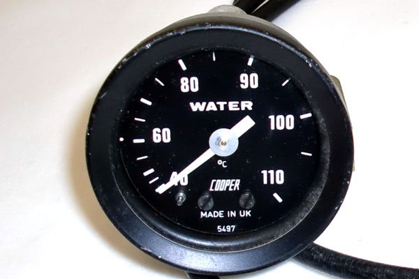 画像2: MINI　miglia（ミグリア）　フォーミュラーR　水温計　ゲージ　機械式　純正　新品 (2)