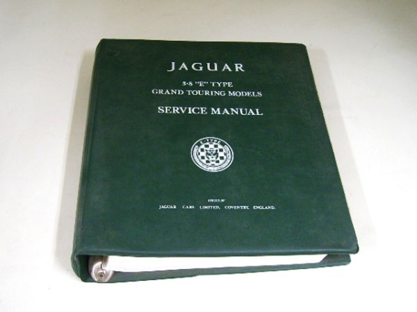 画像1: JAGUAR　シリーズ１　3.8　”E”　TYPE　GRAND　TOURING　MODELES　SERVICE　MANUAL (1)